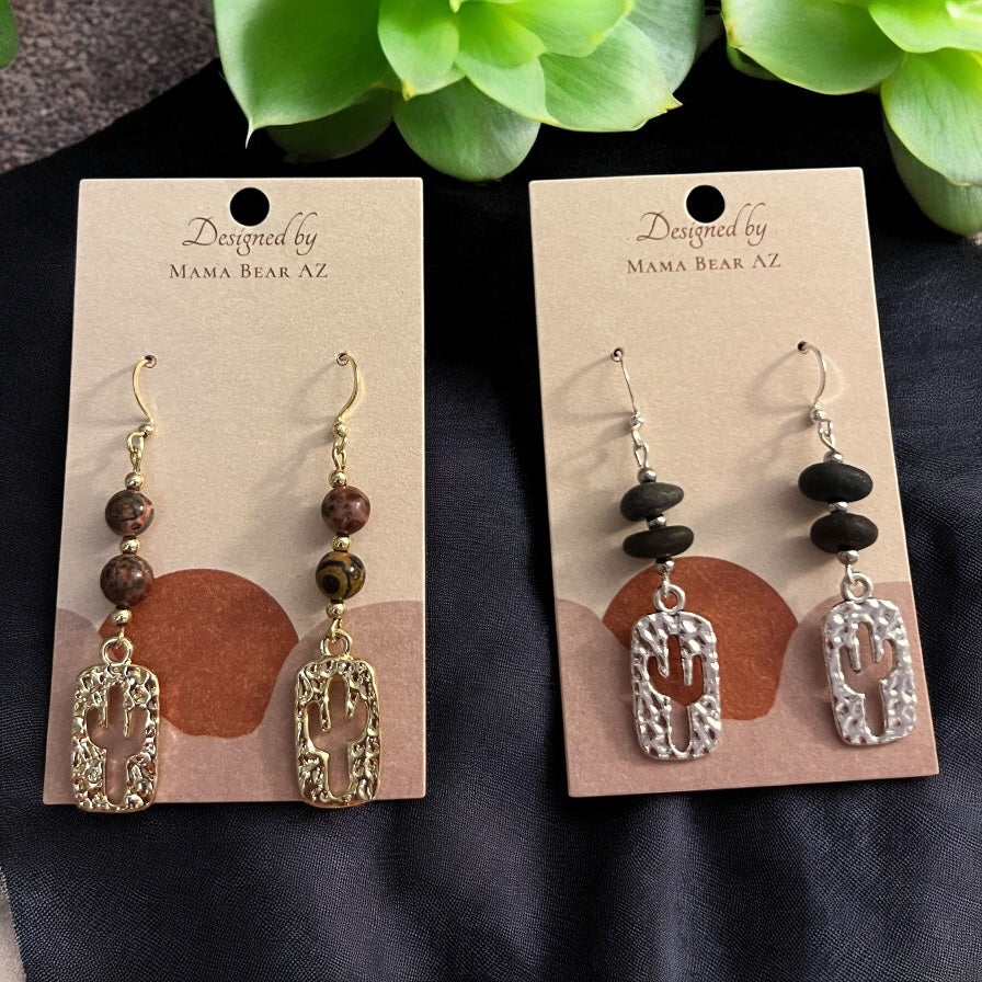 Desert-Inspired Artisan Earrings by