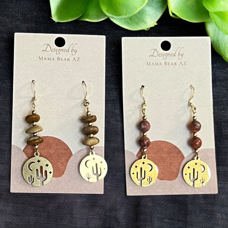 Desert-Inspired Artisan Earrings by
