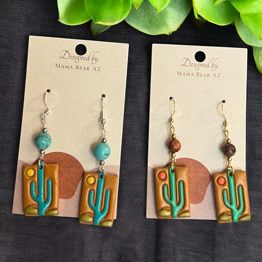Desert-Inspired Artisan Earrings by
