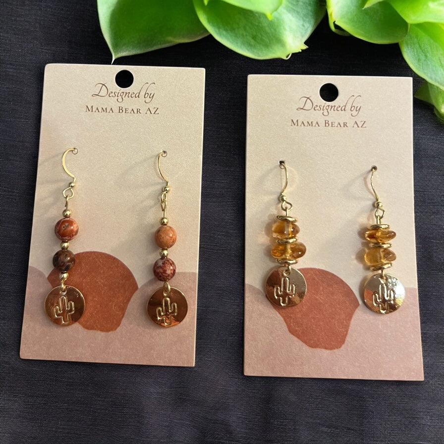 Desert-Inspired Artisan Earrings by