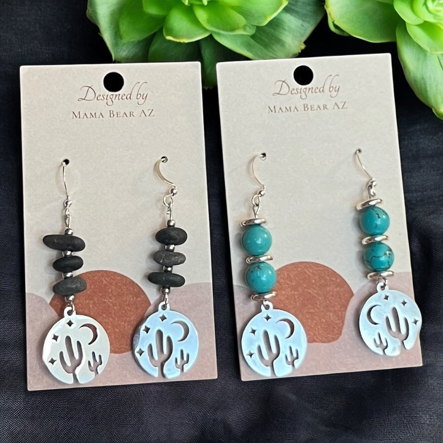 Desert-Inspired Artisan Earrings by