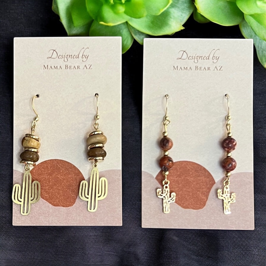 Desert-Inspired Artisan Earrings by