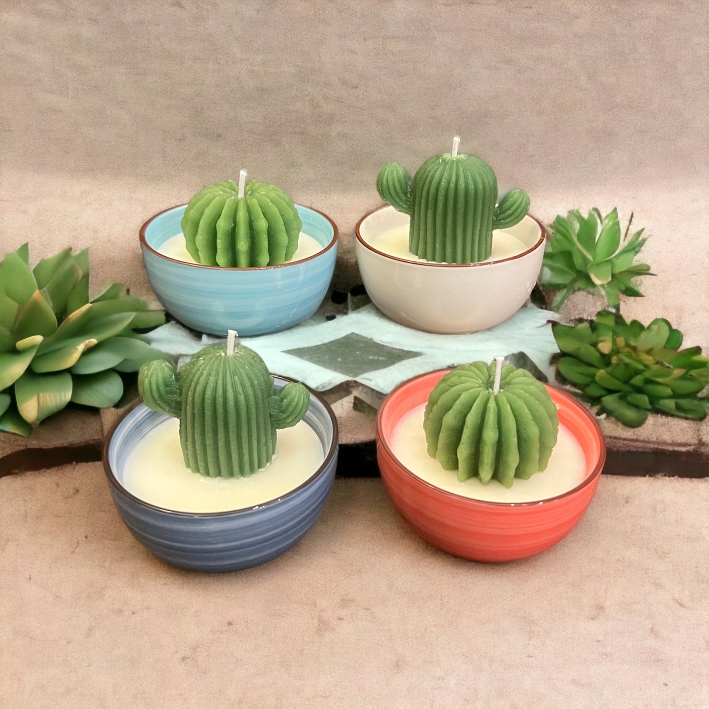 Mini Cactus Candles