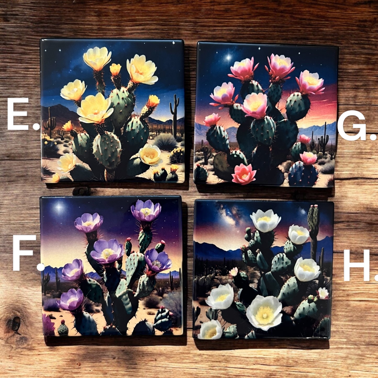 Prickly Pear Bloom Tiles