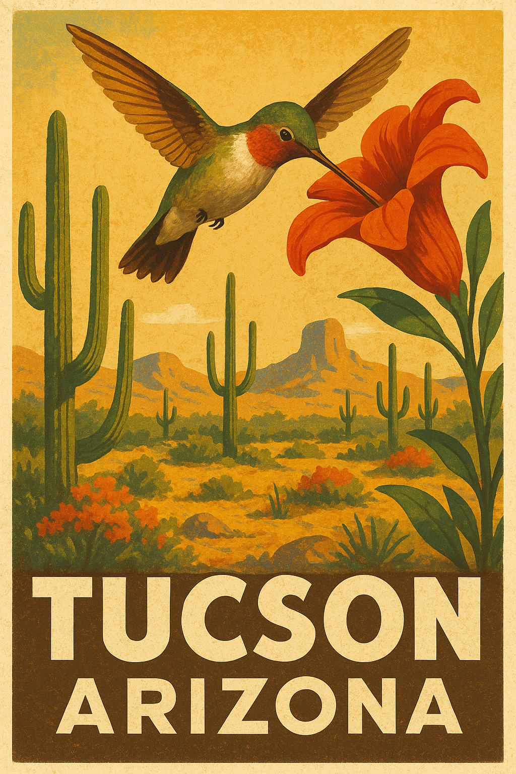 Retro Tucson Tin Signs