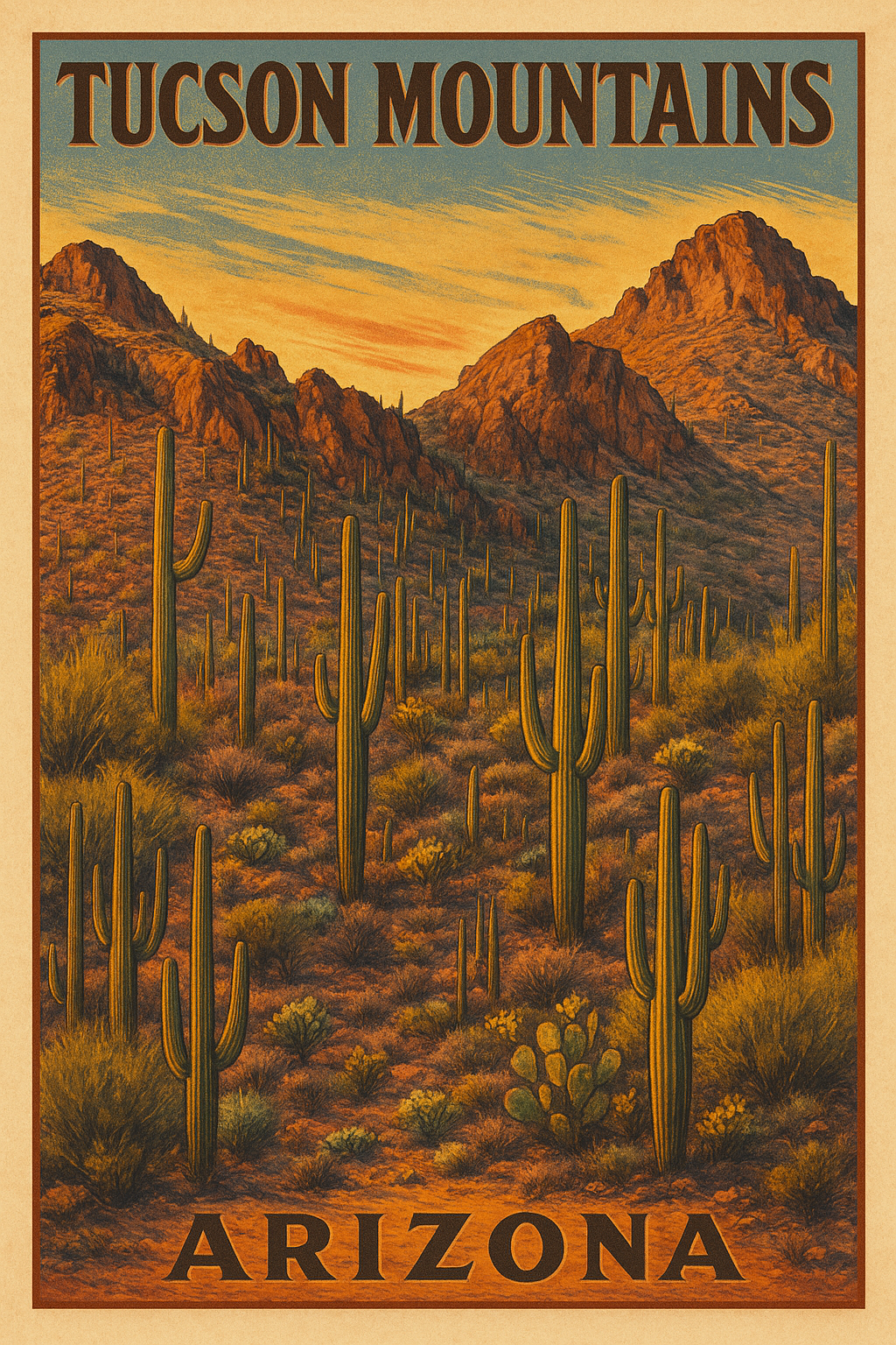 Retro Tucson Tin Signs
