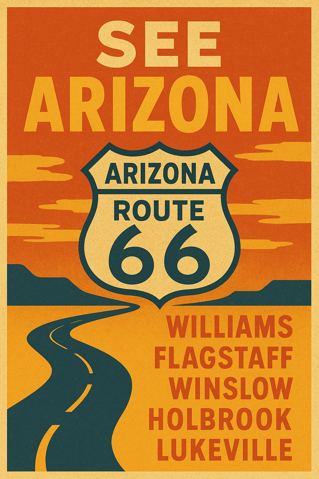Retro Arizona Metal Signs
