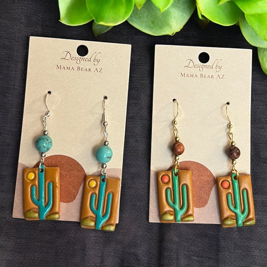 Desert-Inspired Artisan Earrings by